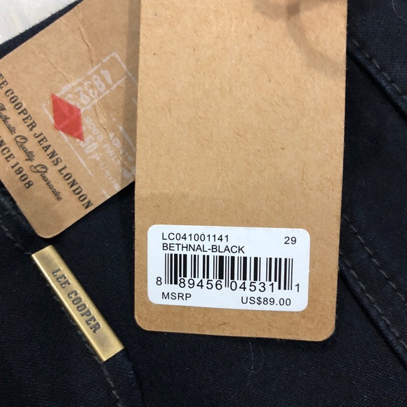 Lee Cooper NWT Skinny High Rise Jeans Bethnal 29 - Picture 5 of 6